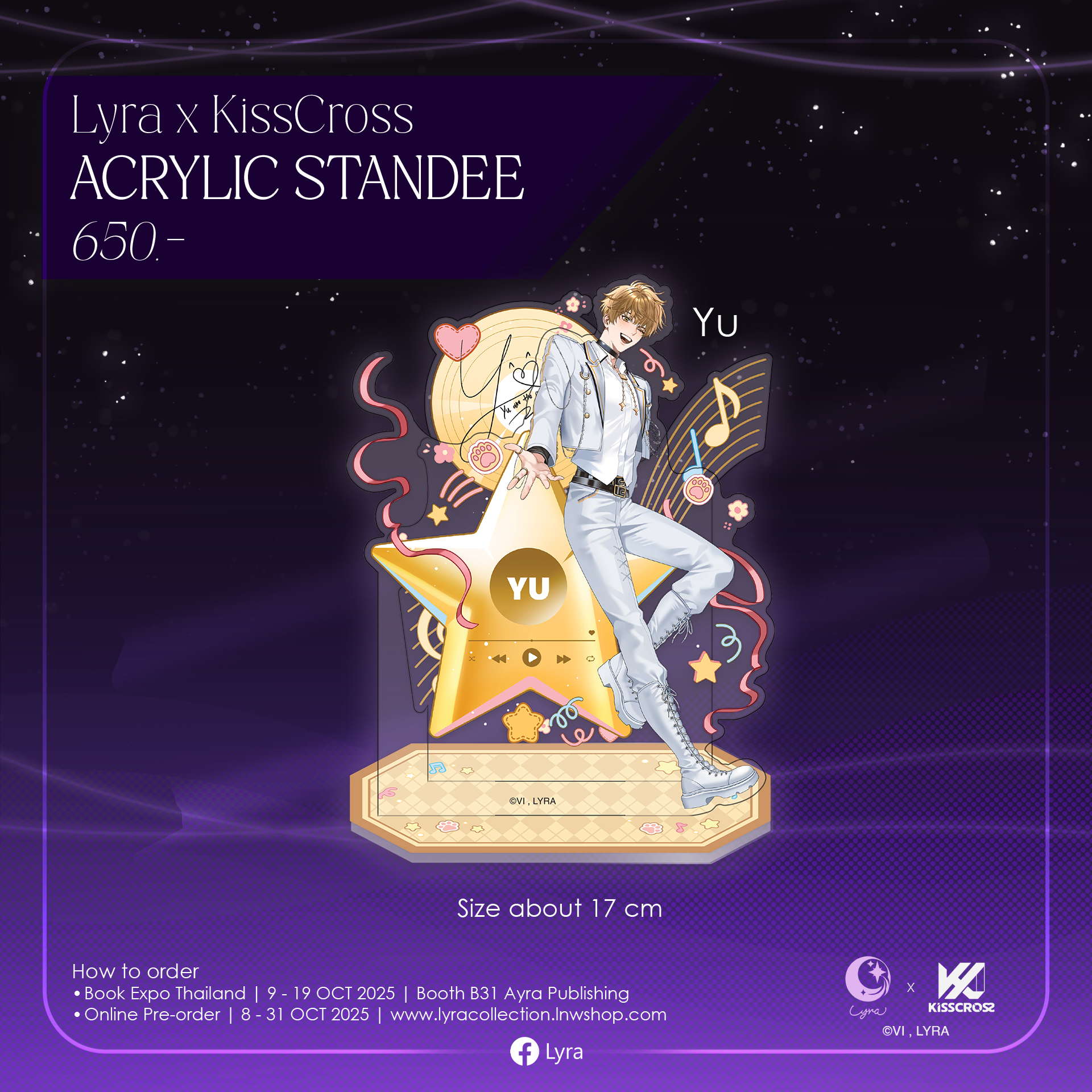 [Pre-order] ACRYLIC STANDEE KissCross YU - จัดส่ง ธ.ค. 2025