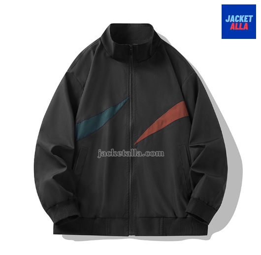 แจ็คเก็ตใหม่ Unisex หญิงชาย ฤดูใบไม้ผลิและฤดูใบไม้ร่วง เสื้อกันลมกีฬาลำลองคอปก