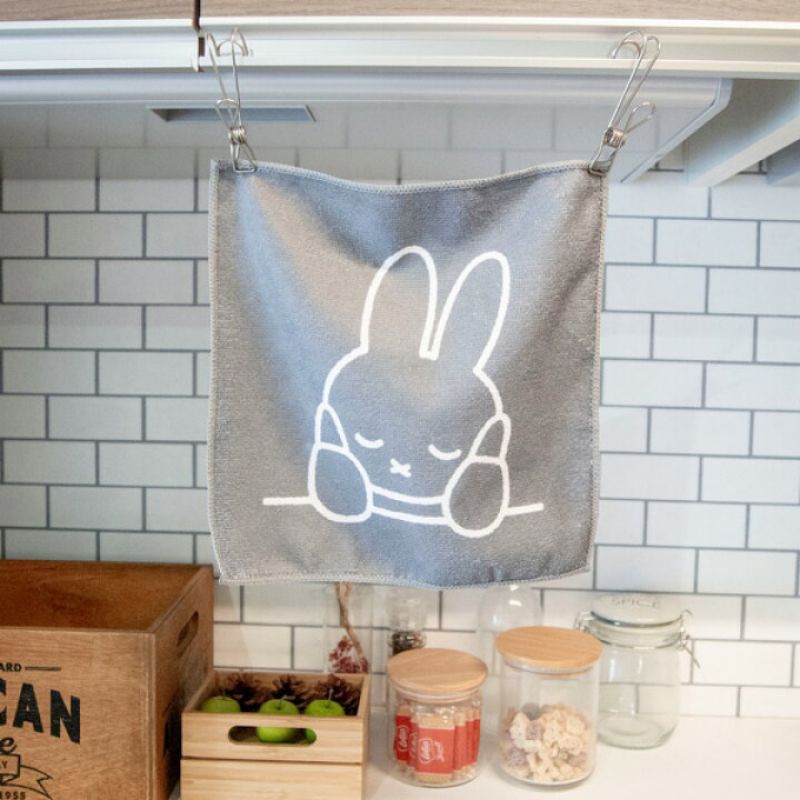 Miffy Microfiber Dishcloth 30x30cm Set of 3 ผ้าเช็ดจานลายมิฟฟี่ชุด 3 ชิ้น - DickBruna