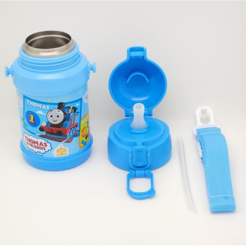 OSK - กระติกน้ำเก็บความเย็น Thomas the Tank Engine Stainless Steel Water Bottle with Straw ขนาด 450ml.