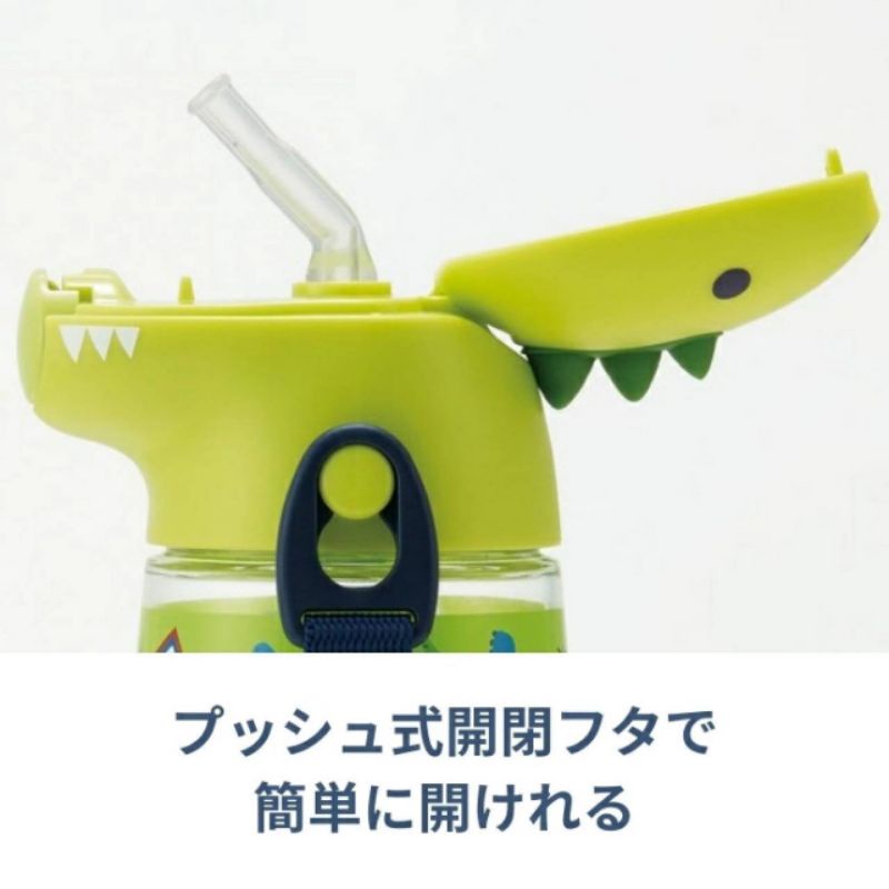 พร้อมส่ง!! Skater Die-cut straw bottle กระติกน้ำลายไดโนเสาร์ 3D