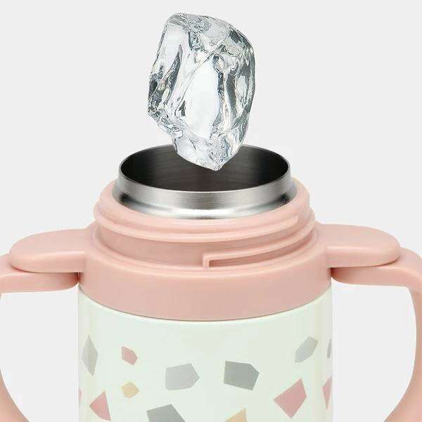 NEW!! Skater - 2WAY Straw Stainless Mug 350ml แก้วหัดดื่มเก็บความเย็นแบบหลอดดูด สำหรับเด็ก ขนาด 350ml.