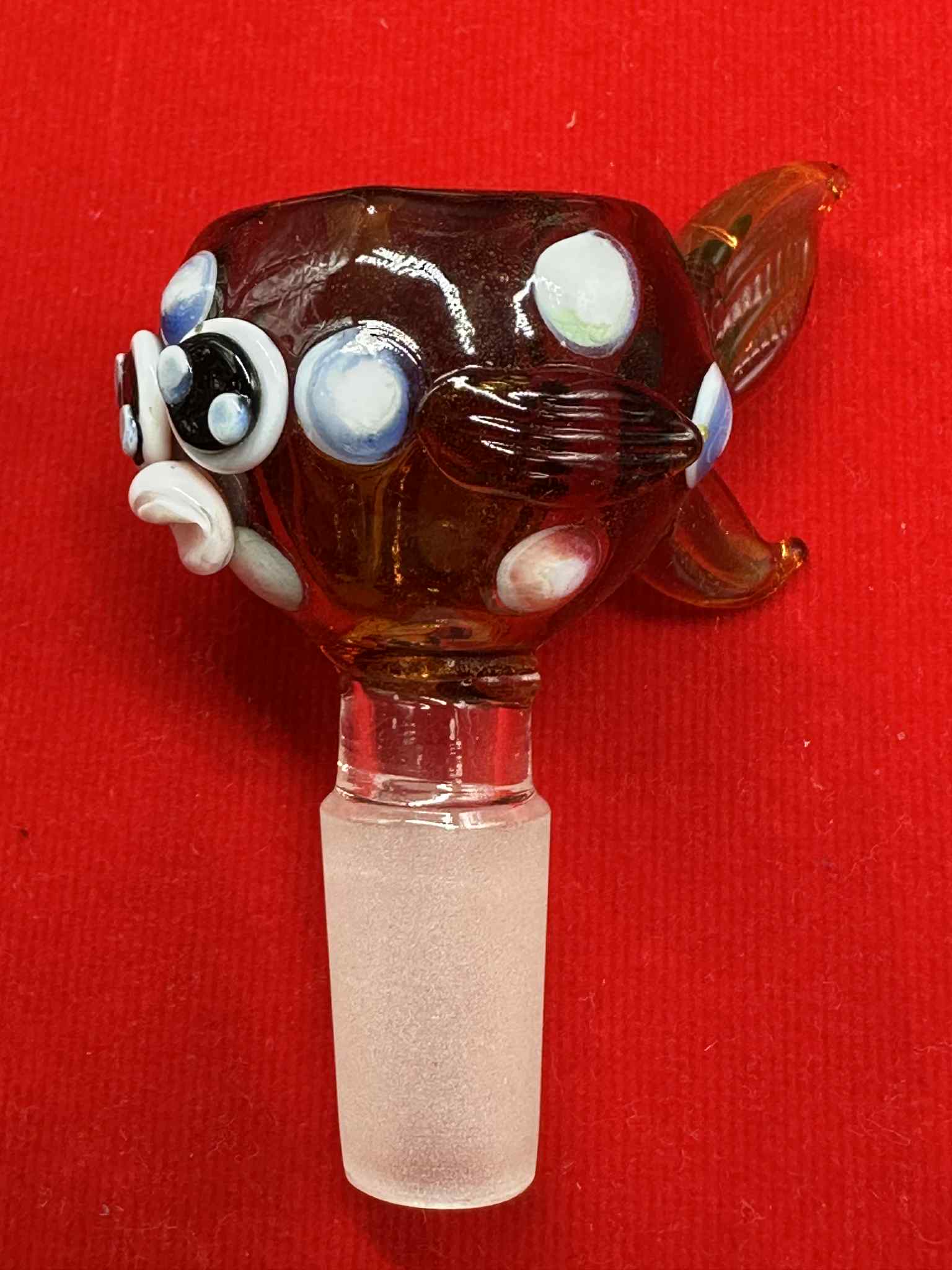 Glass Golden Fish Glass Cup (14.5mm.)(27)