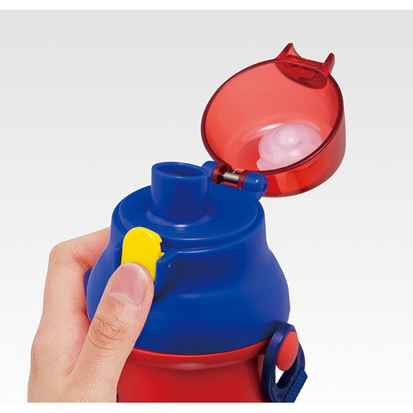 NEW เพิ่มลายปี 2026 Skater - Antibacterial direct drink plastic water bottleกระติกน้ำยกดื่ม ลายการ์ตูน แบรนด์ Skater แท้ จากญี่ปุ่น ขนาด 480ml.