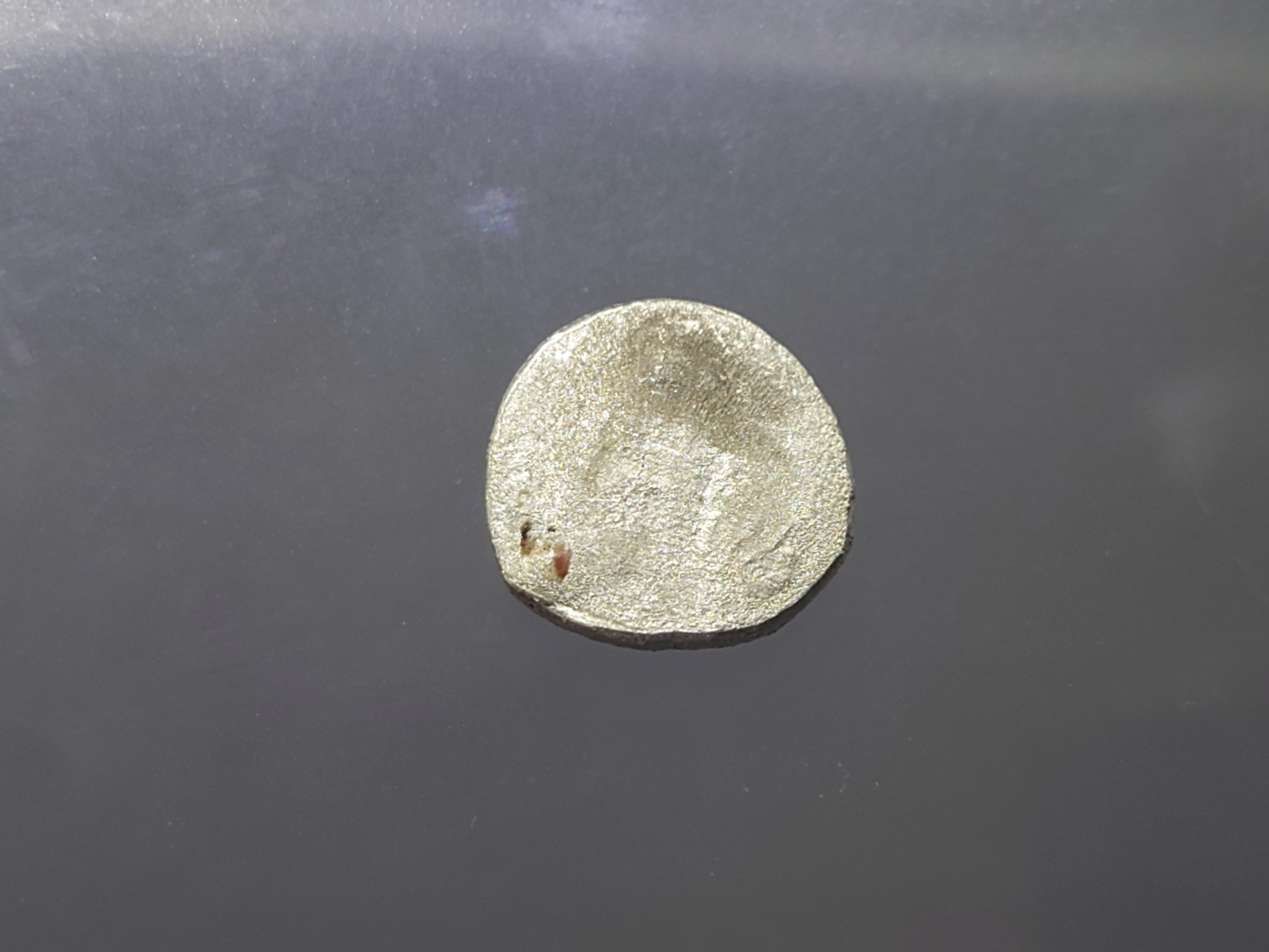 เงินก้อน ขนาดสลึง ตอกตราการค้า ท่าเรือฮ่องกง สภาพสวย