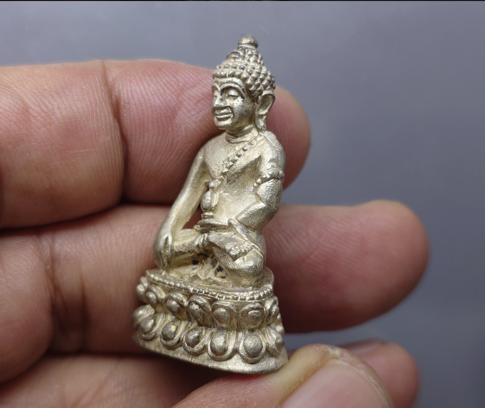 พระกริ่ง ร่มไทร ๘๐ เนื้อเงิน 80 พรรษา ญสส สมเด็จพระญาณสังวร สมเด็จพระสังฆราช วัดบวรนิเวศฯ ปี2536 พร้อมกล่องเดิม