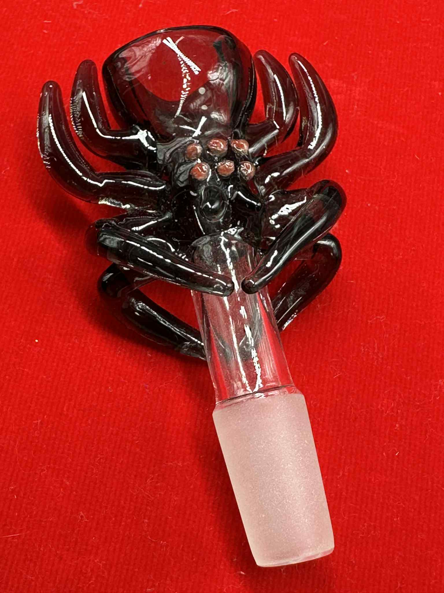 Glass Spider Black Man Glass Cup (14.5mm.)(26)