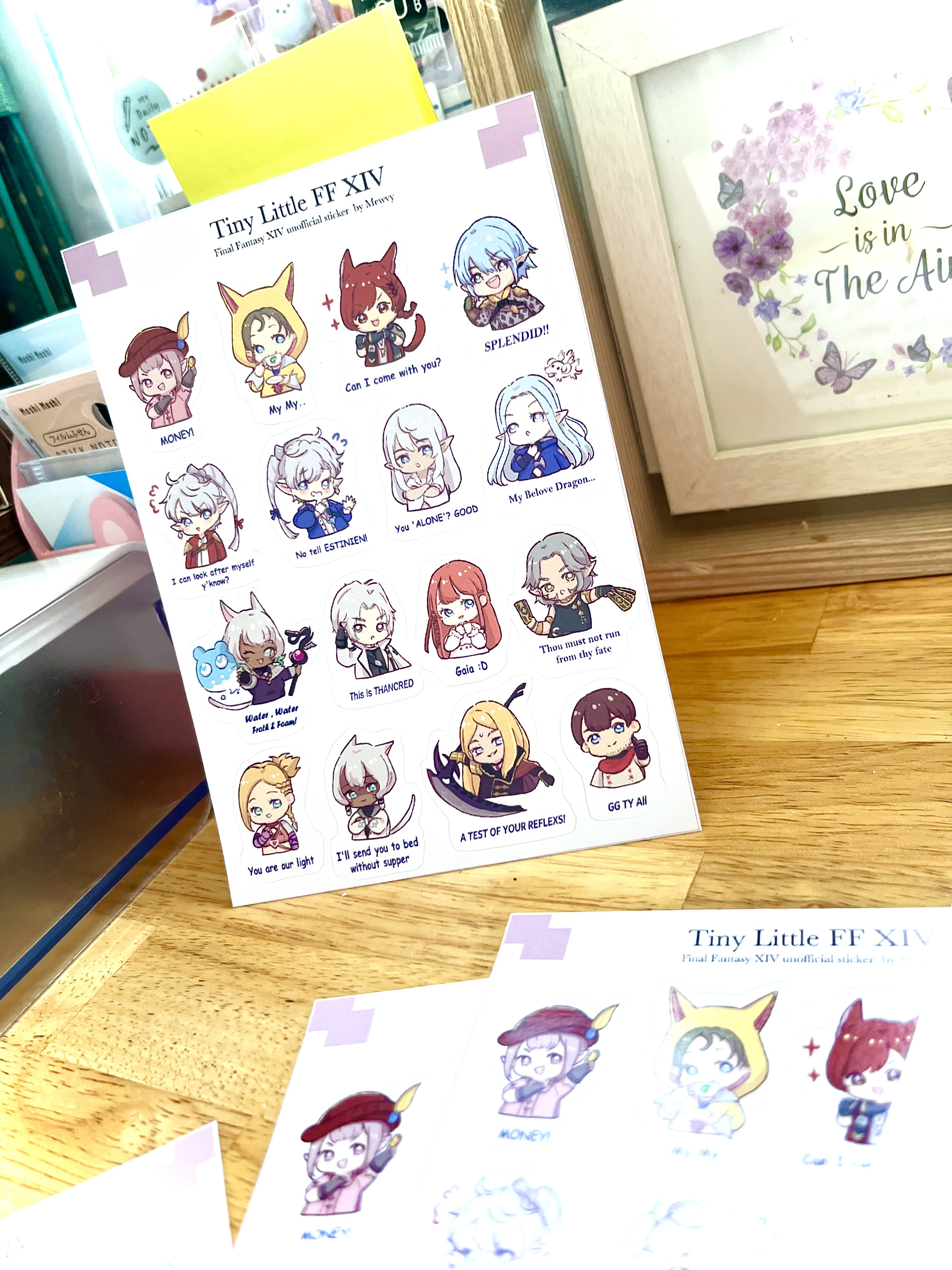 [In stock]FF 14 Tiny Little FF Sticker Sheet