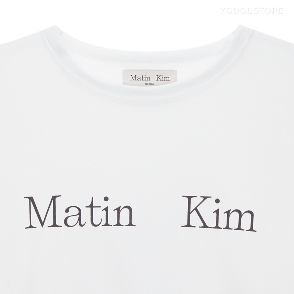 MATINKIM LOGO TOP IN BLACK & WHITE / เสื้อ matin kim
