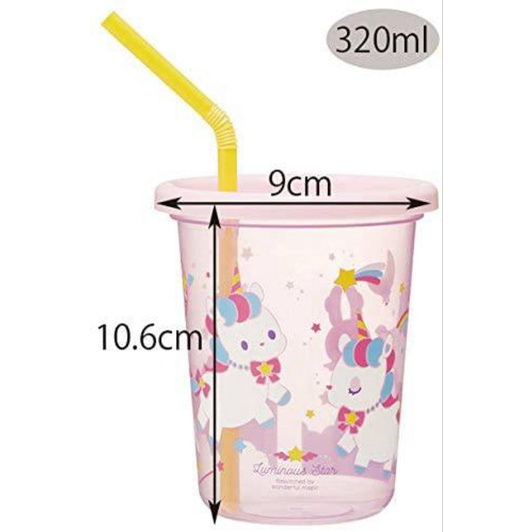 NEW เพิ่มลายปี 2024 Skater - Tumbler with straw 320ml. แก้วน้ำเด็กมีฝาปิด พร้อมหลอดดูดเซท 3 ใบ
