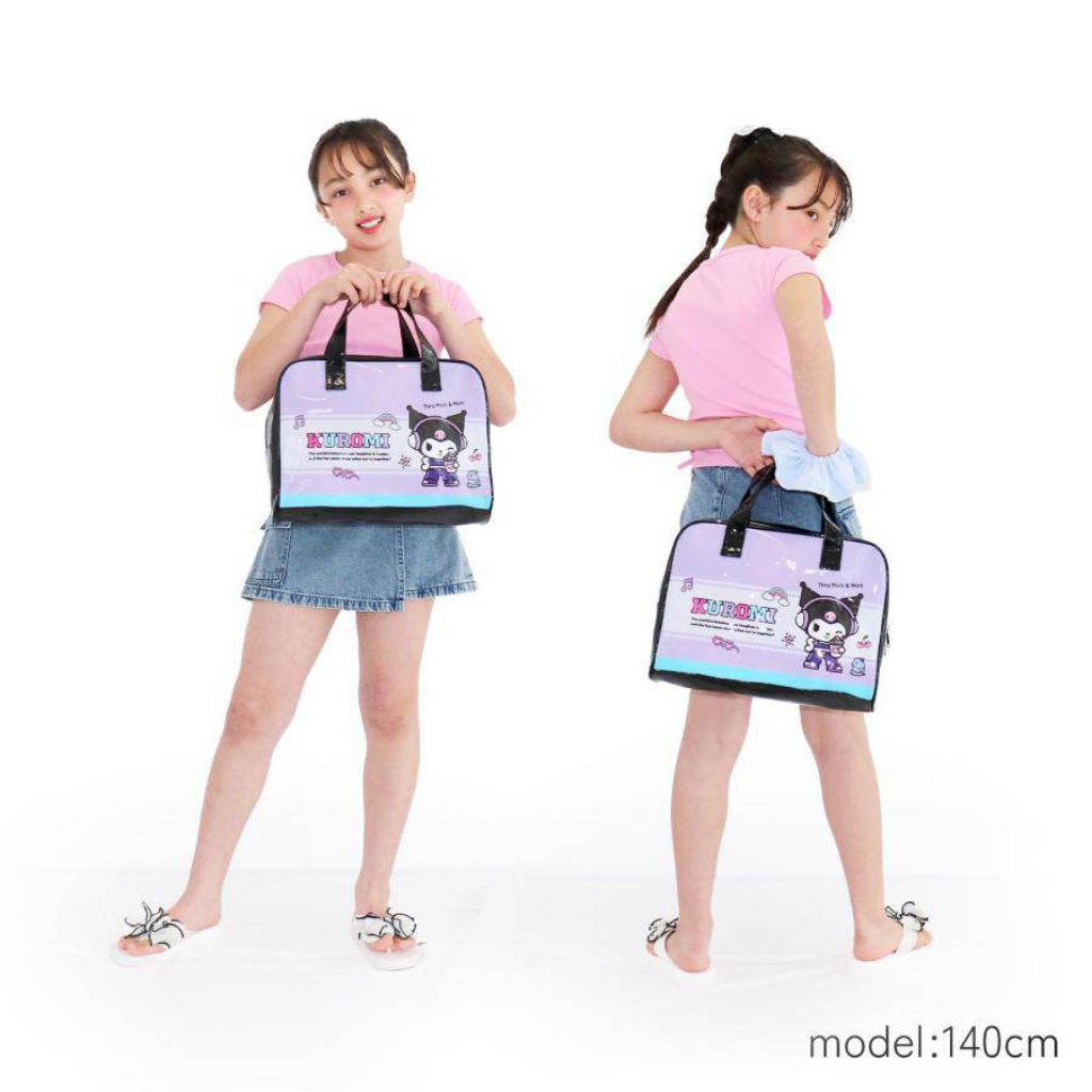 กระเป๋ากันน้ำ PVC กระเป๋าพลาสติกใส่ผ้าเปียกลายการ์ตูน Character Clear Boston Bag / Beach Bag จากญี่ปุ่น