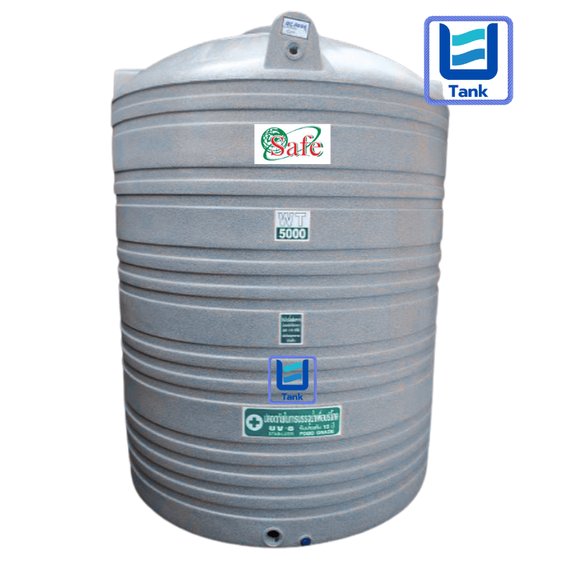 SAFE ถังเก็บน้ำ PE 5000 ลิตร ลายแกรนิต รุ่น WTG5000 มี 4 สี : ทราย / เขียว / เทา / แดง
