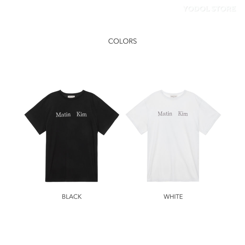 MATINKIM LOGO TOP IN BLACK & WHITE / เสื้อ matin kim