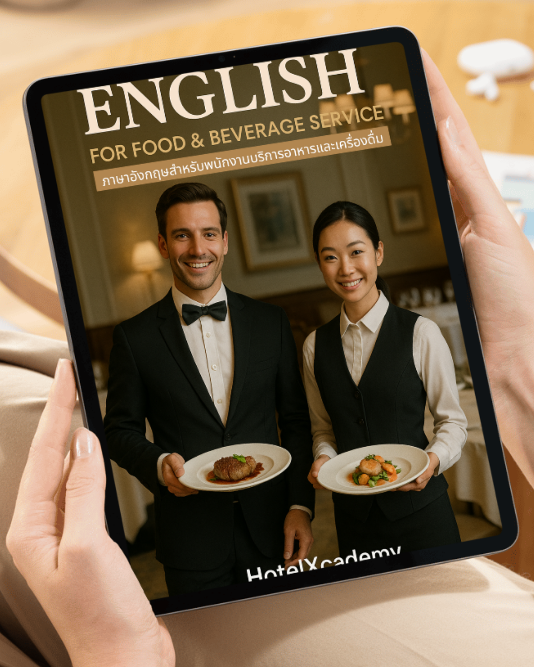 [หนังสืออีบุ๊ค - EBOOK] English for Food & Beverage Service ภาษาอังกฤษสำหรับพนักงานบริการอาหารและเครื่องดื่ม