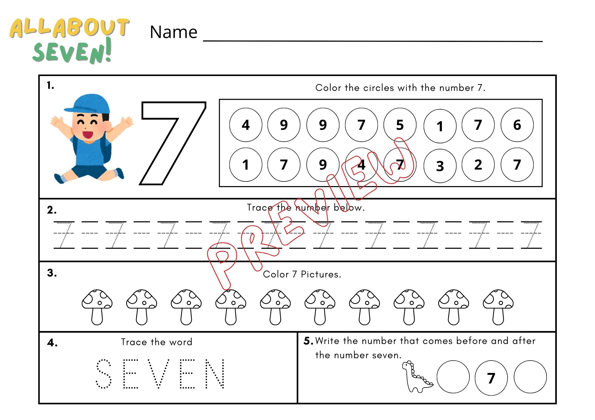 🍀ไฟล์ ใบงาน แบบฝึกนับตัวเลขระบายสี และการลบเลขผลลัพธ์ไม่เกิน 20 สำหรับเด็กระดับ เตรียมอนุบาล - อนุบาล 3🍀