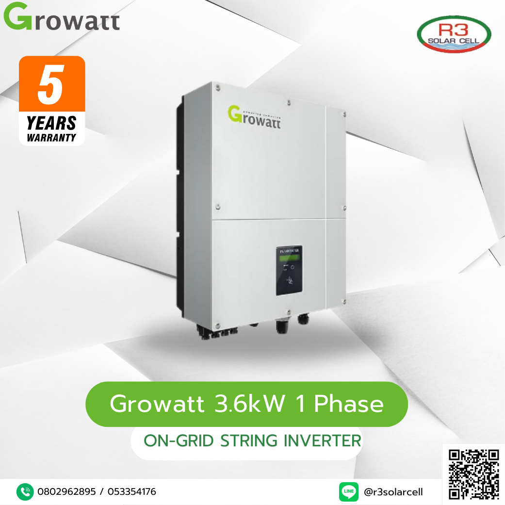 Growatt 3.6kW 1 Phase On-Grid String Inverter