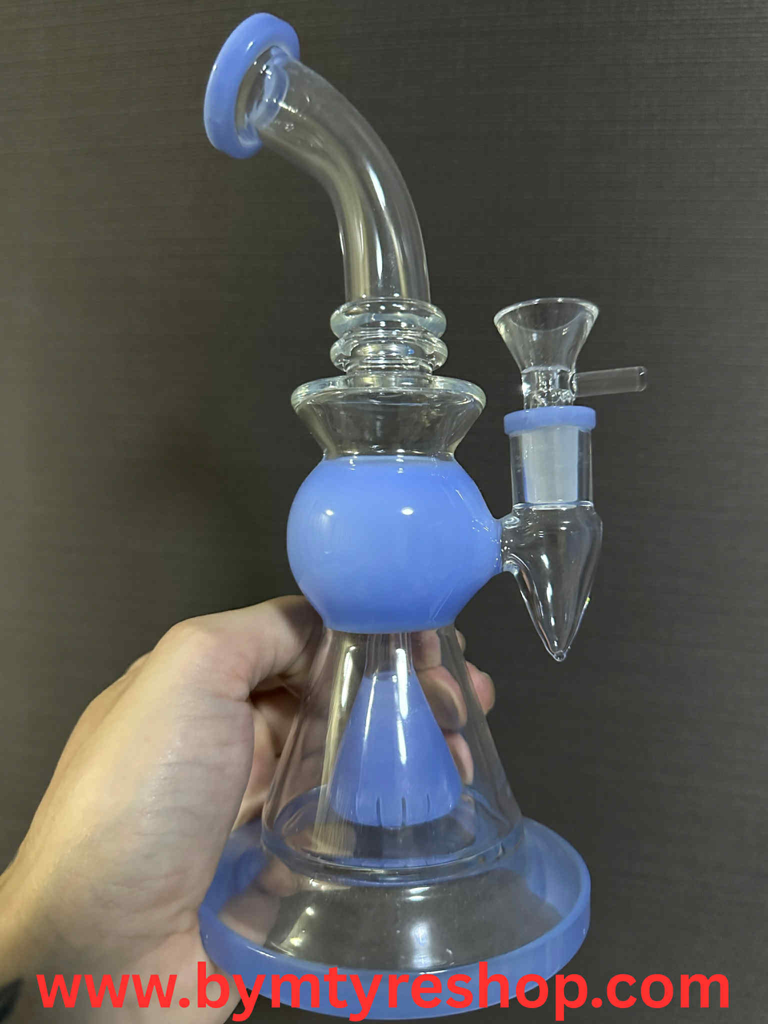 Stemless Glass Yellow Blue Percolator 23(cm.)