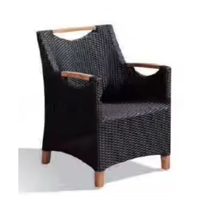 modern patio aluminum alloy cushion rattan indoor garden courtyard furniture dinning table and chair set