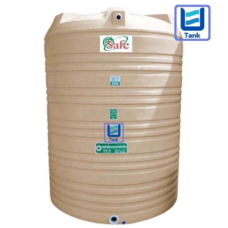 SAFE ถังเก็บน้ำ PE 8000 ลิตร ลายแกรนิต รุ่น WTG8000 มี 4 สี : ทราย / เขียว / เทา / แดง