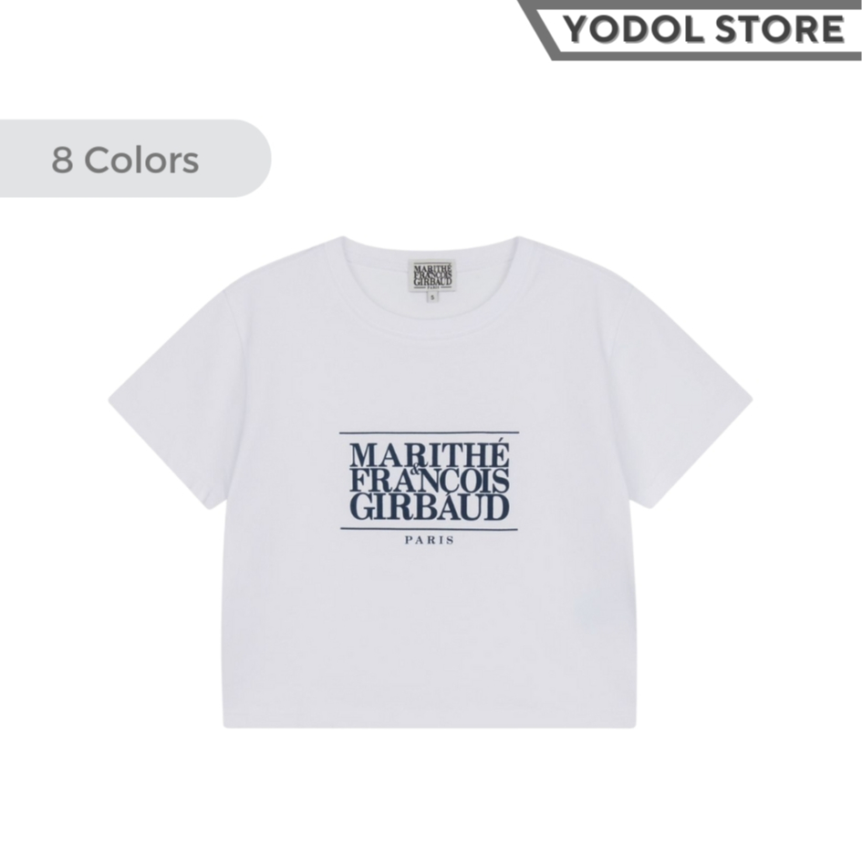 MARITHE W CLASSIC LOGO CROP TEE 8colors / เสื้อ Marithe