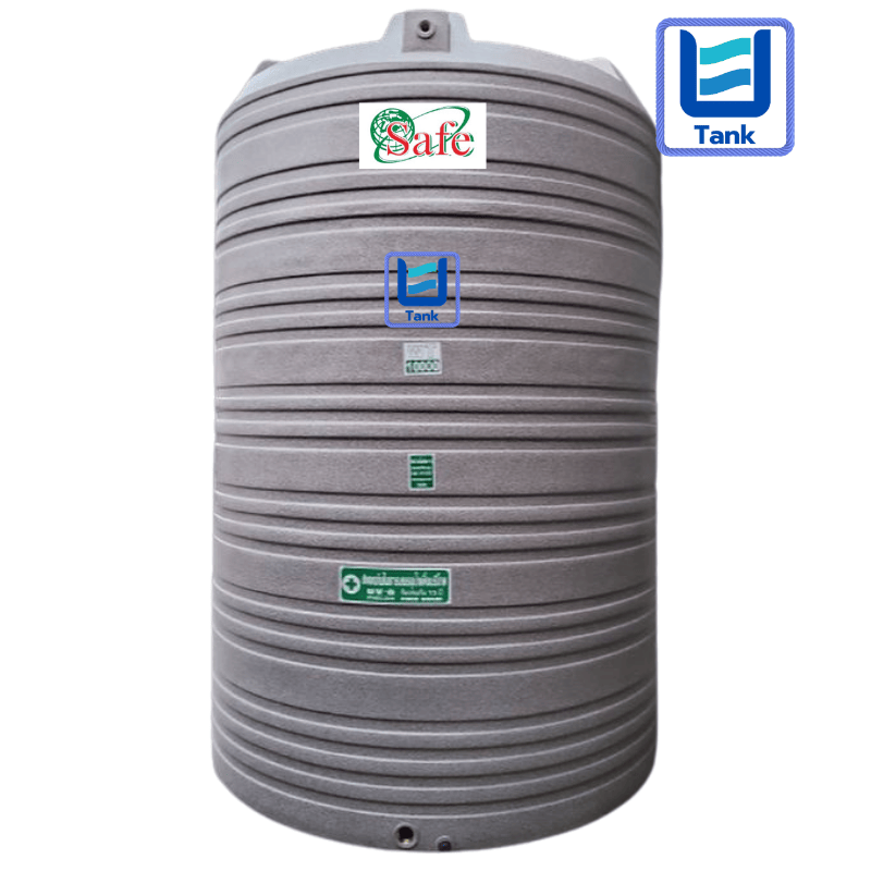 SAFE ถังเก็บน้ำ PE 10000 ลิตร ลายแกรนิต รุ่น WTG10000 มี 4 สี : ทราย / เขียว / เทา / แดง