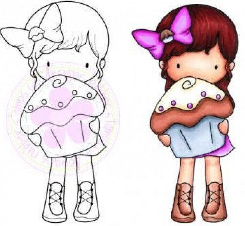 CC Cupcake Emma stamp แสตมป์ Rubber คุณภาพ เล็งตำแหน่งที่จะปั๊มได้ นำเข้าจาก USA