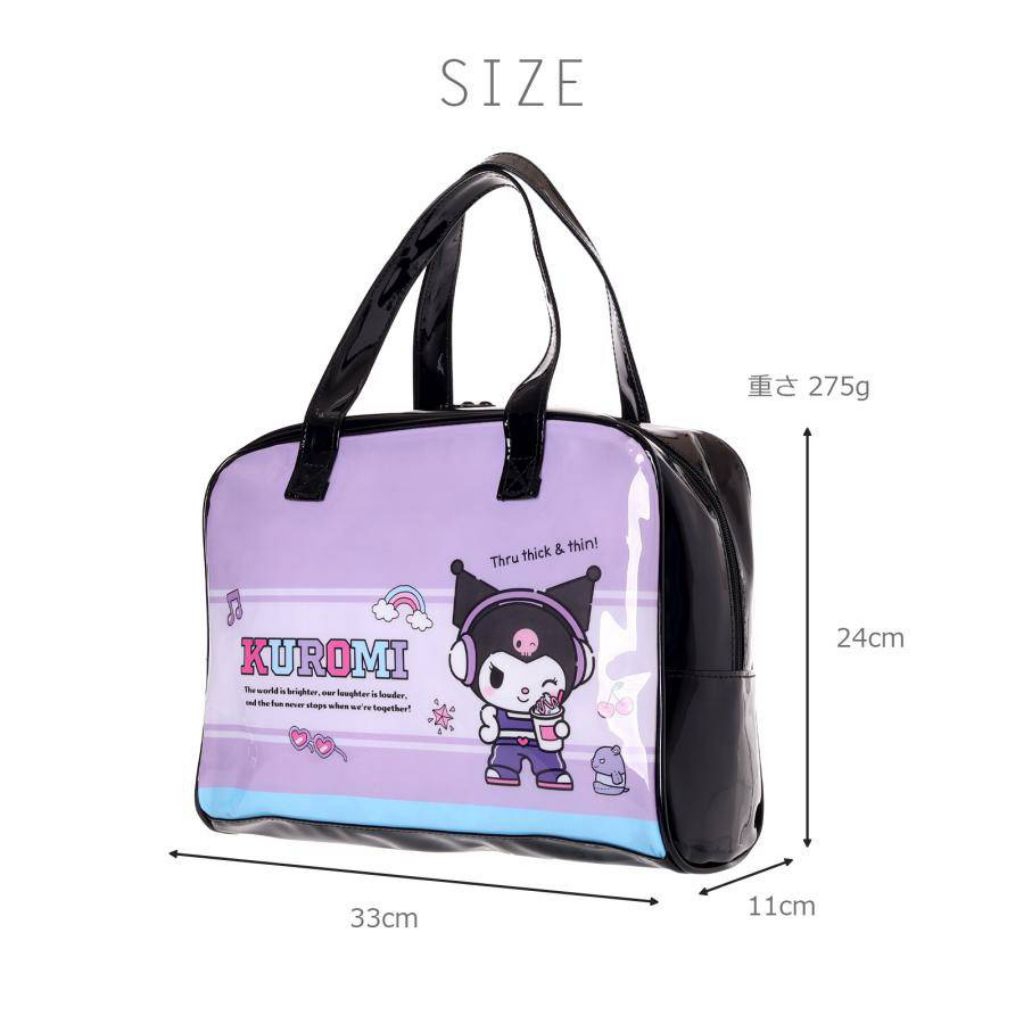 กระเป๋ากันน้ำ PVC กระเป๋าพลาสติกใส่ผ้าเปียกลายการ์ตูน Character Clear Boston Bag / Beach Bag จากญี่ปุ่น