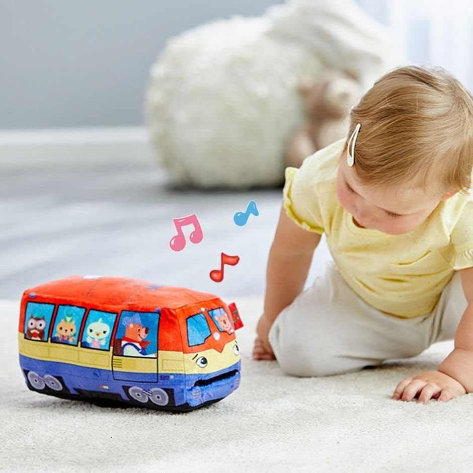NEW แท้ - ตุ๊กตาร้องเพลงได้ มีไฟ Cuddle Barn Sing Along Wheels (Choo-Choo Chuck)