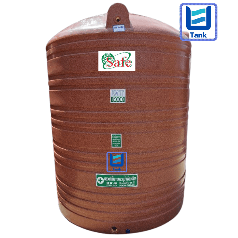 SAFE ถังเก็บน้ำ PE 5000 ลิตร ลายแกรนิต รุ่น WTG5000 มี 4 สี : ทราย / เขียว / เทา / แดง