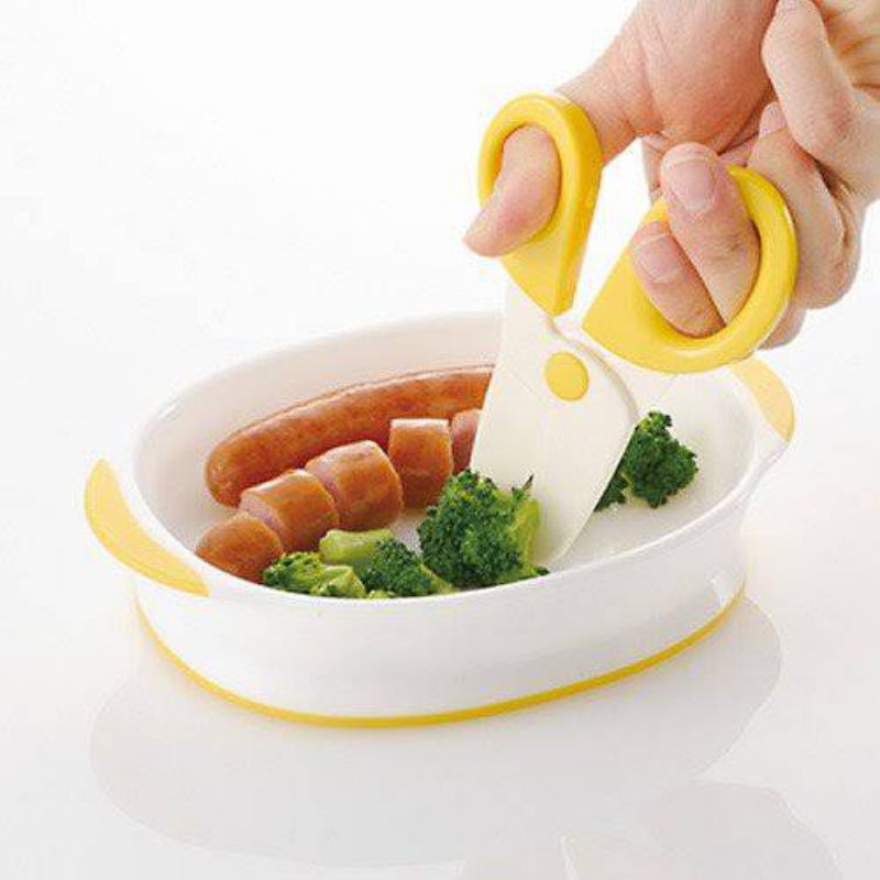 New เพิ่มลายปี 2024 Skater - Baby Food Cutter กรรไกรตัดอาหารสำหรับเด็ก