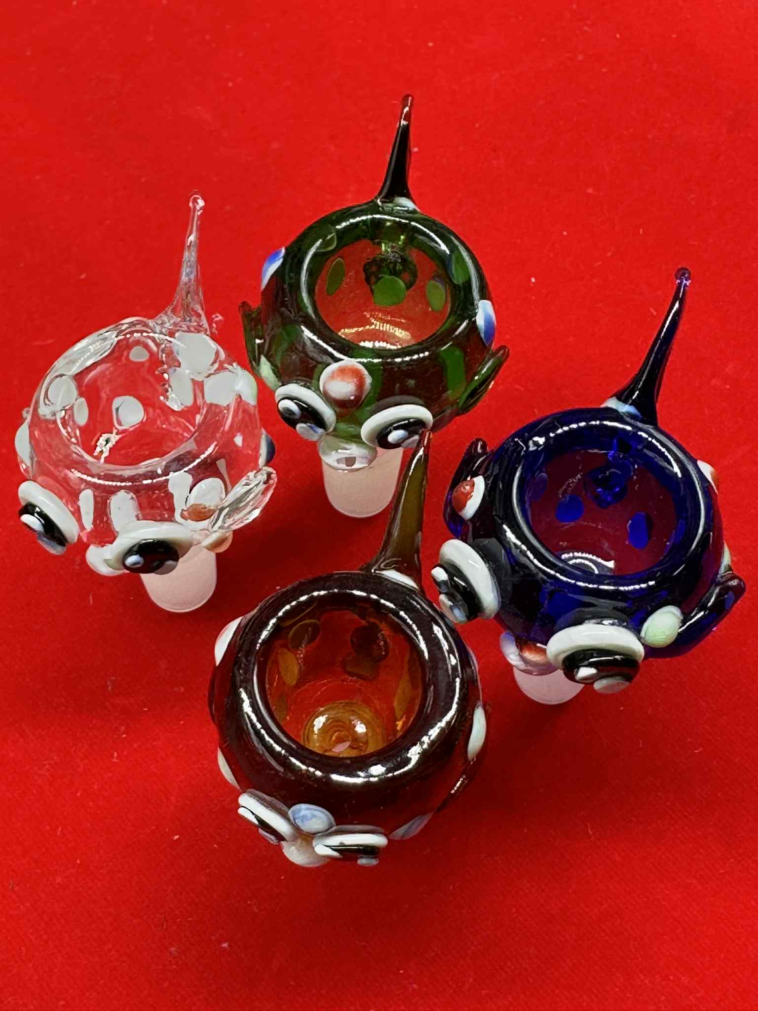 Glass Golden Fish Glass Cup (14.5mm.)(27)