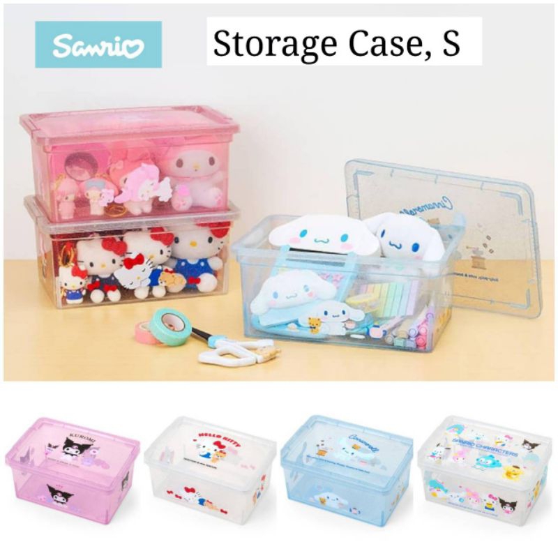 Sanrio Storage Case กล่องใส่ของพร้อมฝาปิดลาย Kitty, My Melody, Kuromi size S