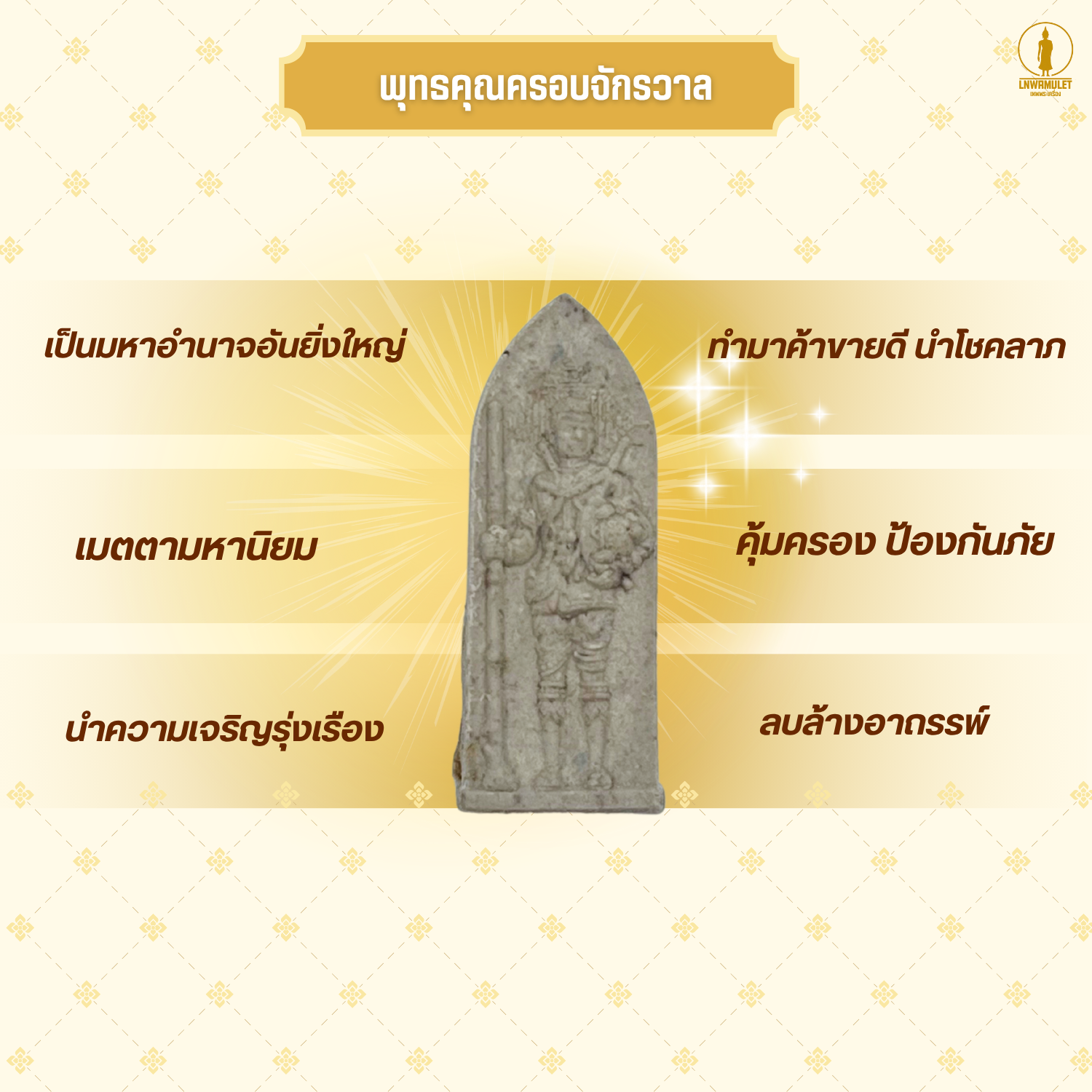 พระเครื่อง พระนเรศวร รางปืน รุ่น กฤษฏาภินิหาร โชคลาภ เมตตา คุ้มครอง