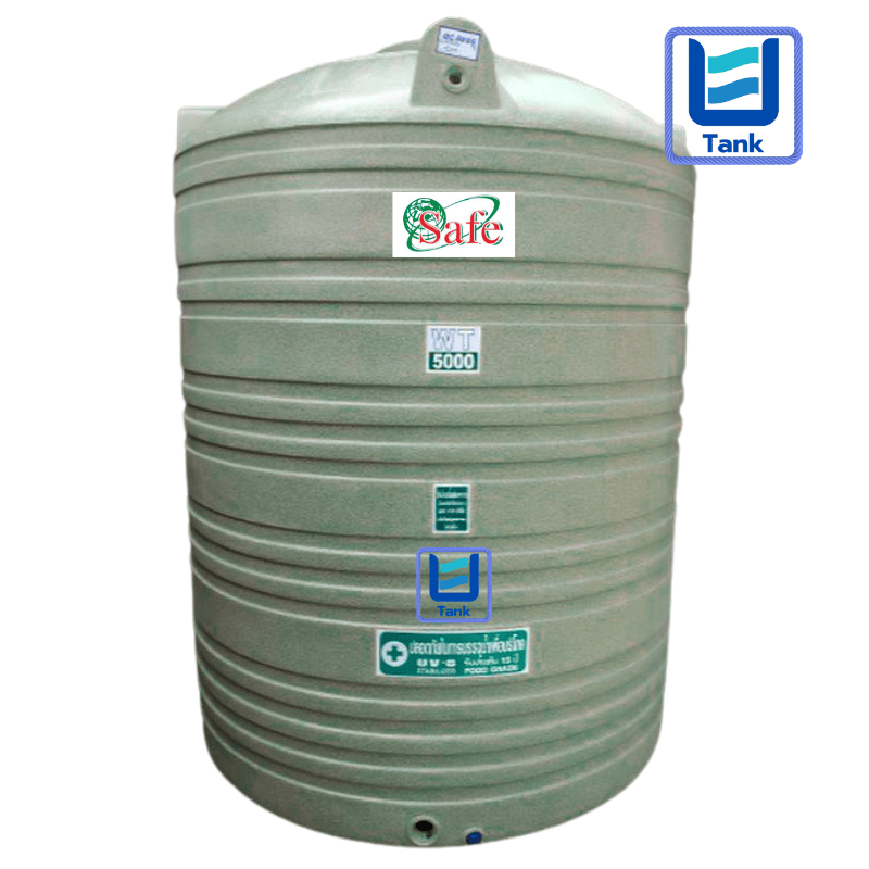 SAFE ถังเก็บน้ำ PE 5000 ลิตร ลายแกรนิต รุ่น WTG5000 มี 4 สี : ทราย / เขียว / เทา / แดง