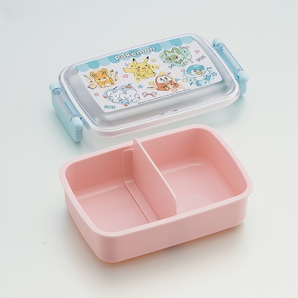NEW 2026 Skater - กล่องข้าว กล่องอาหาร Antibacterial Dishwasher Safe Fluffy Lid Tight Lunch Box Square Type ขนาด 450ml.