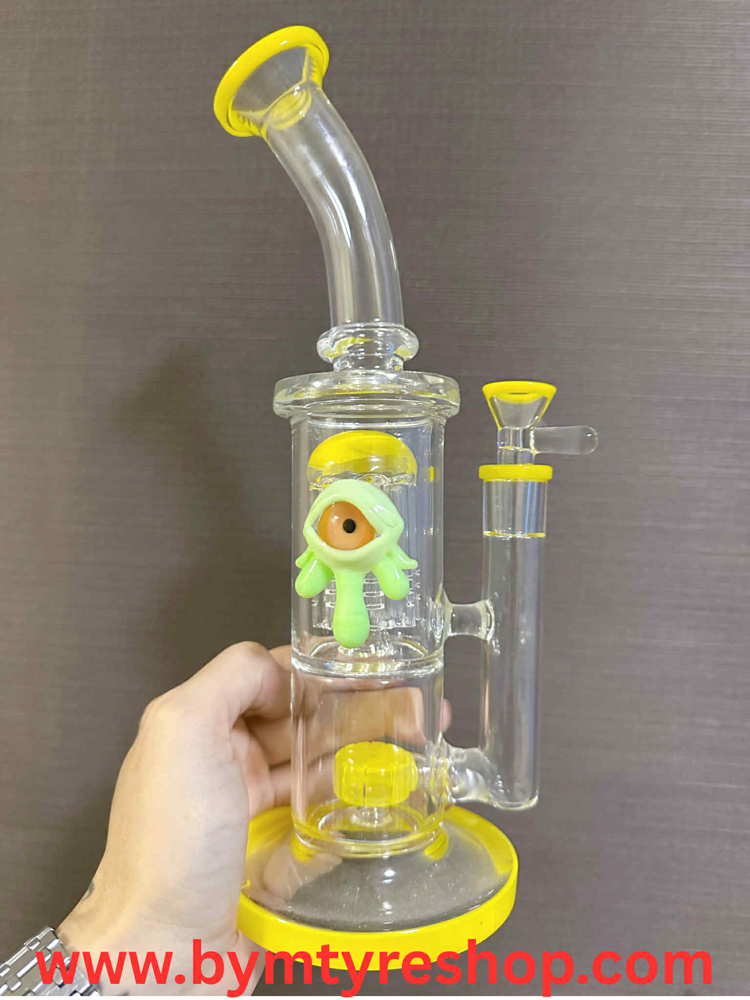 Horus Eyes Glass Red Yellow Orange Green 28(cm.)