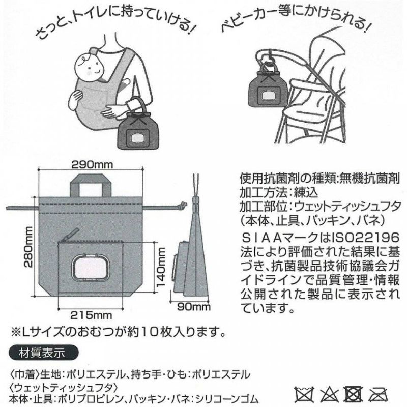 รุ่นใหม่! Skater - Diaper purse with baby wipe pocketกระเป๋าแม่ กระเป๋าใส่ของเด็ก มีช่องใส่ทิชชู่เปียก