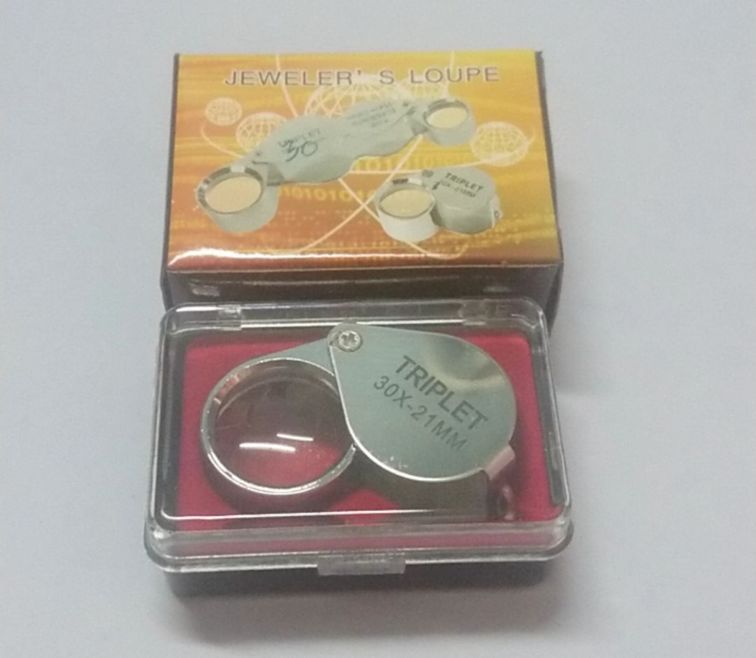 กล้องส่องพระและส่องเหรียญ แว่นขยายพับได้ ขนาดซูม 30 เท่า (30x)