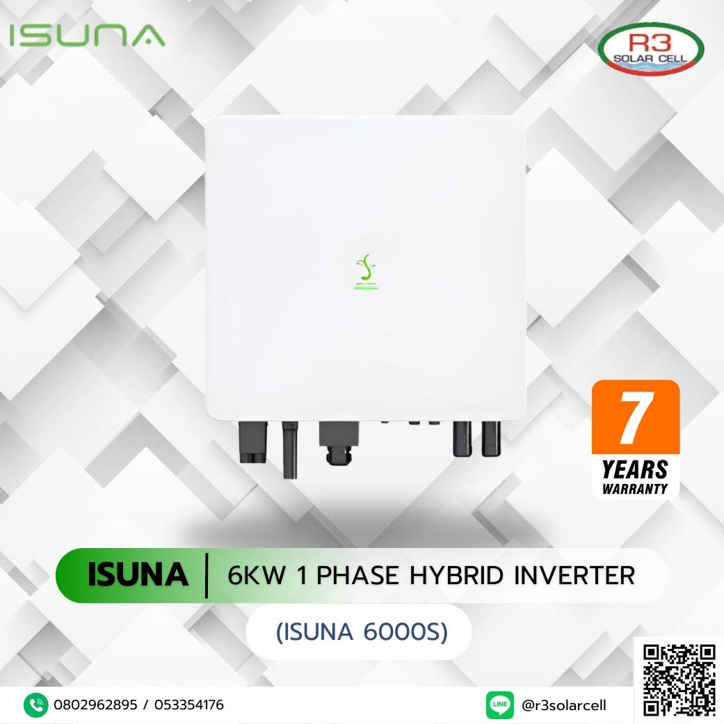 ISUNA 6kW 1 Phase Hybrid inverter
