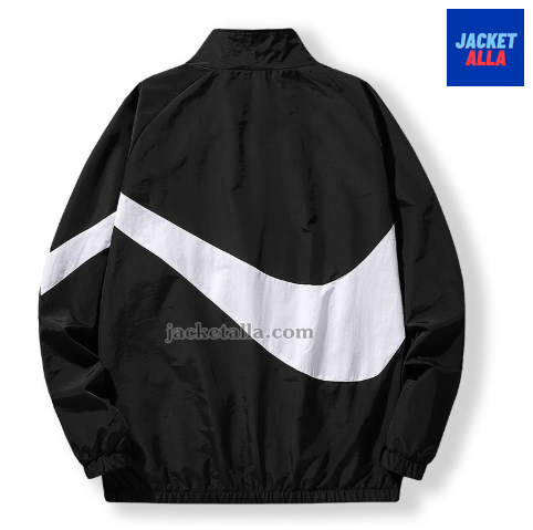 แจ็คเก็ตใหม่ Unisex หญิงชาย ฤดูใบไม้ผลิและฤดูใบไม้ร่วง เสื้อกันลมกีฬาลำลองคอปก Windbreaker วิ่งสบายๆ Nice