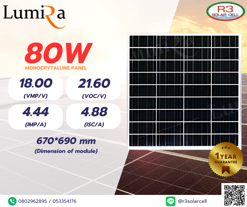Lumira Solar PV 80W Mono