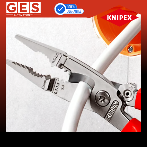 KNIPEX คีมปากรวมสำหรับงานไฟฟ้า 8" 1396200