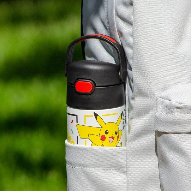 NEW!! Thermos Stainless Steel Bottle with straw 14 oz. ขวดน้ำสแตนเลสรักษาอุณหภูมิแบบหลอดดูด