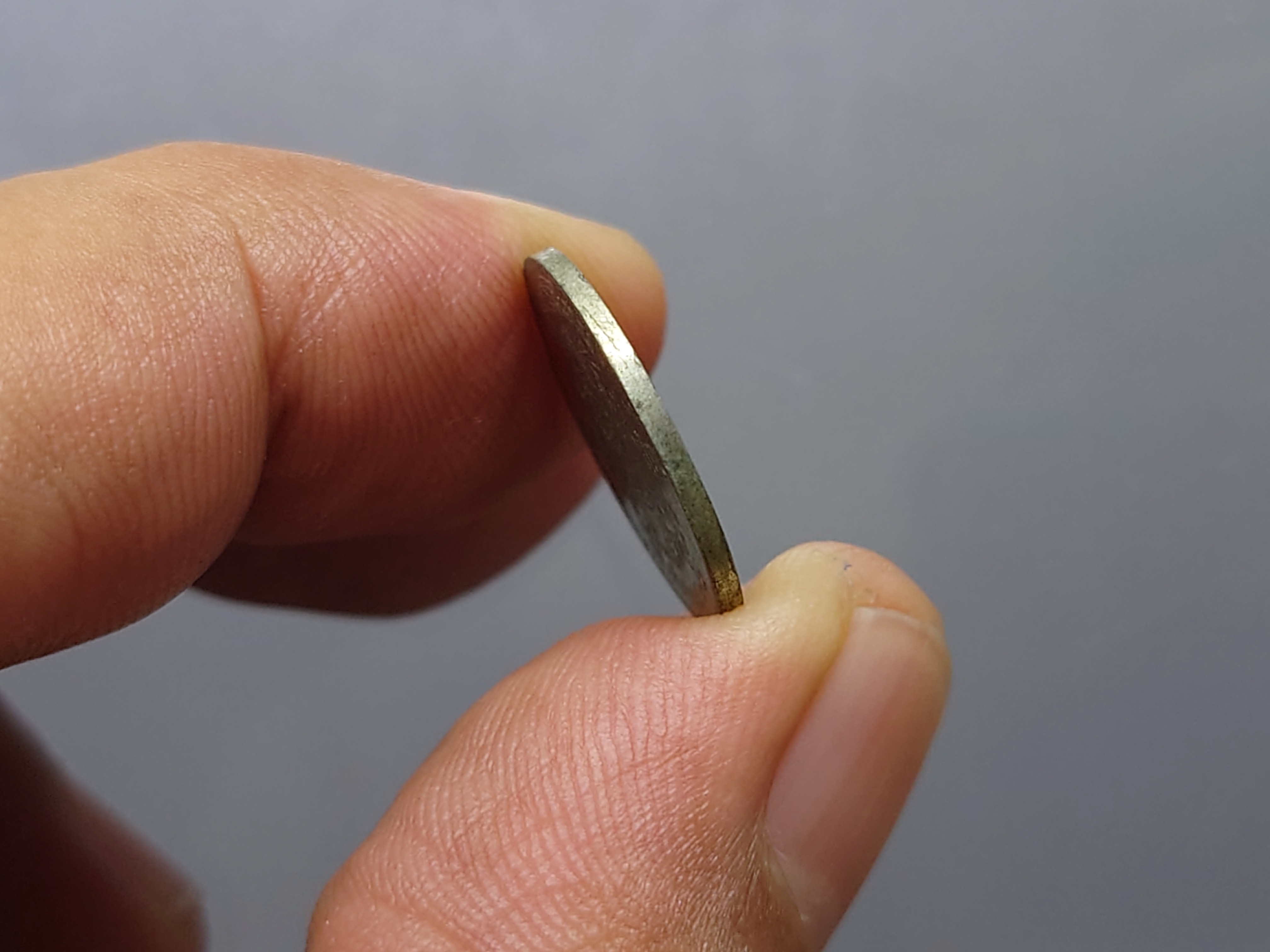 เหรียญตัวอย่าง เหรียญ 10 สตางค์ (10 สต.) เนื้อดีบุก ปี พ.ศ 2500 ไม่ผ่านใช้ หายาก