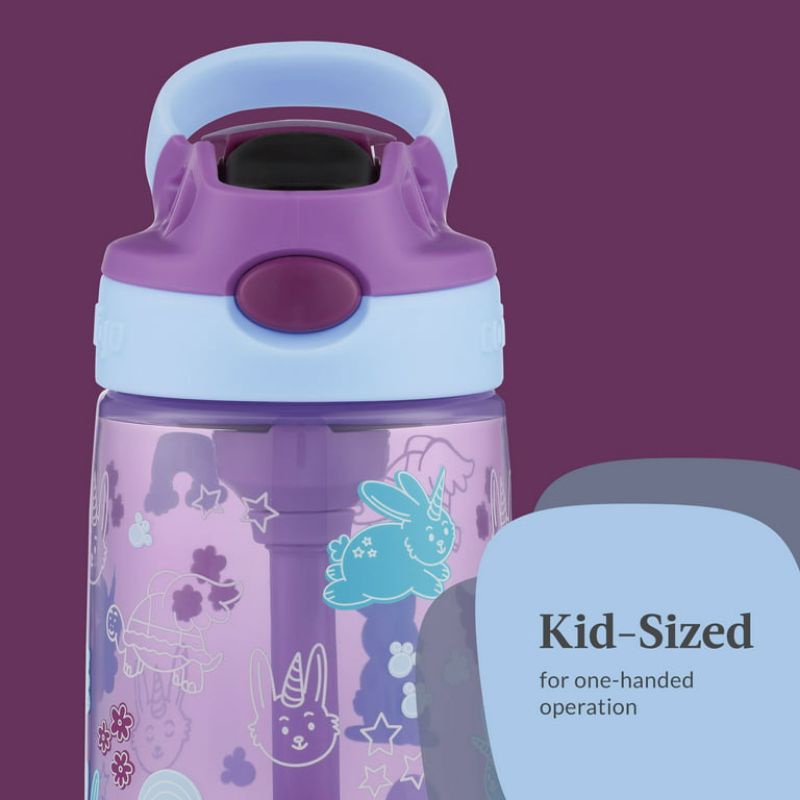กระติกน้ำ Contigo Kids 14 oz Plastic Water Bottle with Straw Lid นำเข้าจาก USA