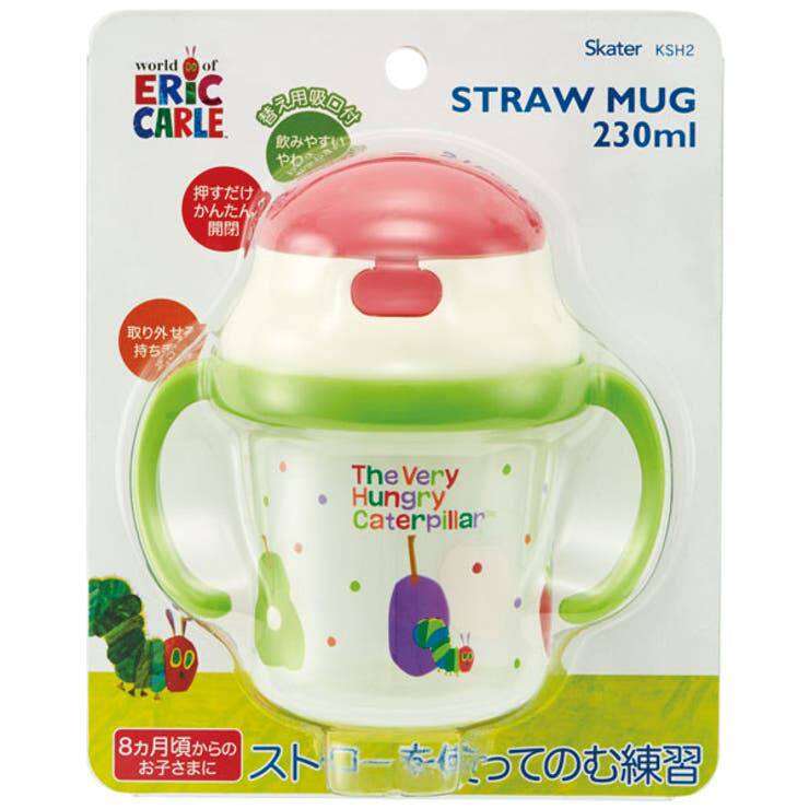 Skater - แก้วหัดดื่ม แก้วหัดดูดหลอดเด้ง Straw Hopper Two-Handed Mug ขนาด 230ml.