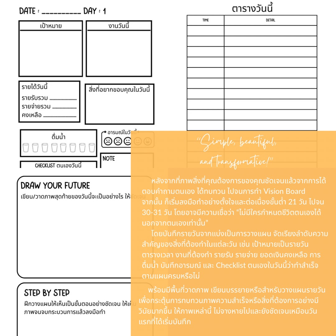Magical Month Planner(E-Book ไฟล์ PDF)