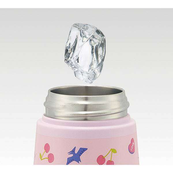 Skater - Die-cut stainless steel straw bottle ขวดน้ำแบบหลอดดูด เก็บความเย็นลายไดโนเสาร์ 3D ขนาด 370ml.