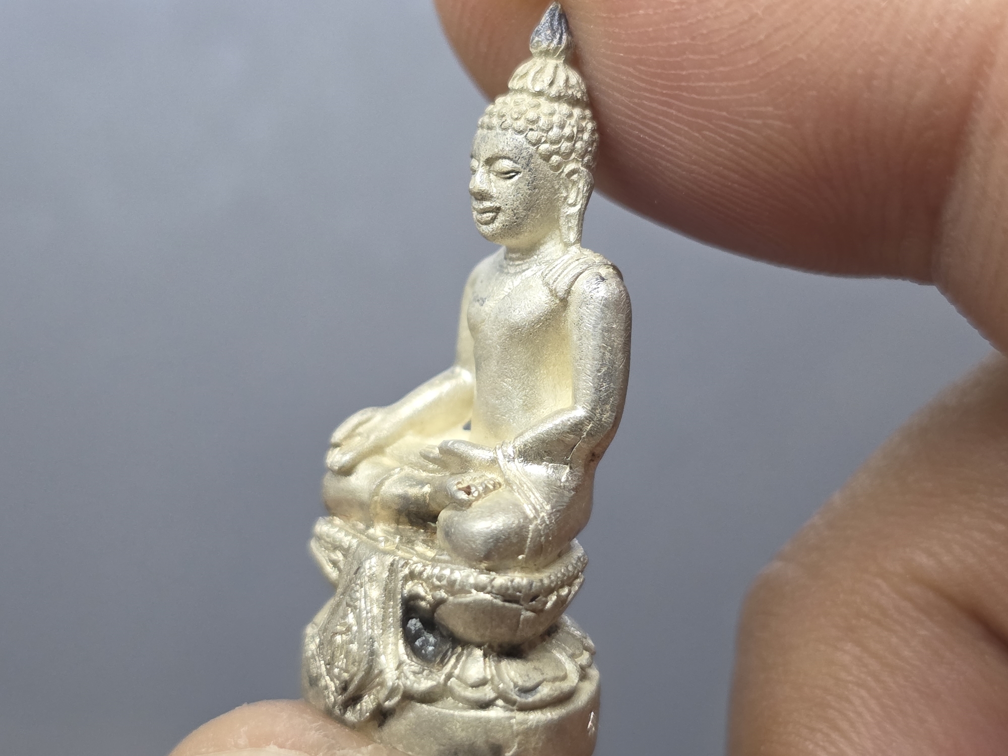 กริ่งพระไพรีพินาศ ญสส รุ่นถวายราชสักการะ เนื้อเงิน วัดบวรนิเวศวิหาร ปี 2534 พร้อมตลับเดิม