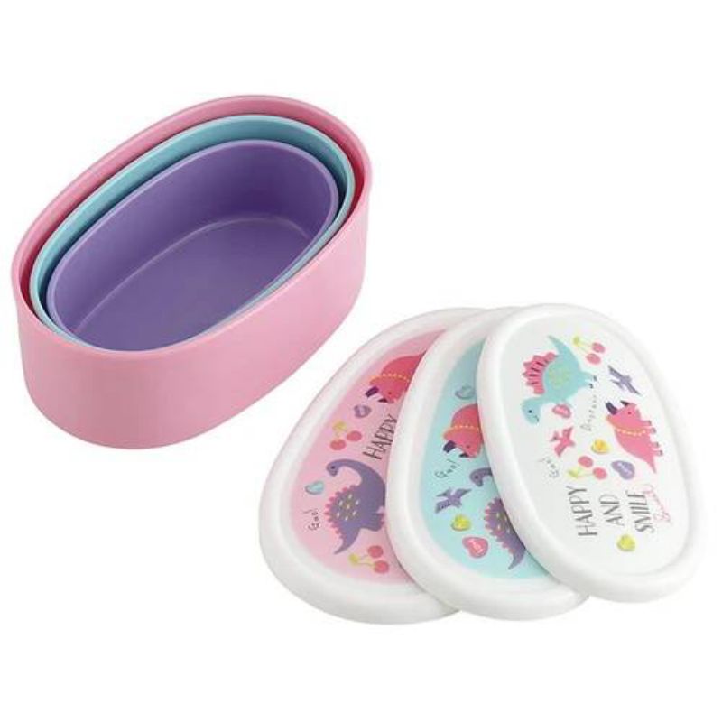 NEW เพิ่มลายปี 2026 Skater - Antibacterial seal conner 3P setเซตกล่องอาหาร กล่องข้าว 3 ขนาด